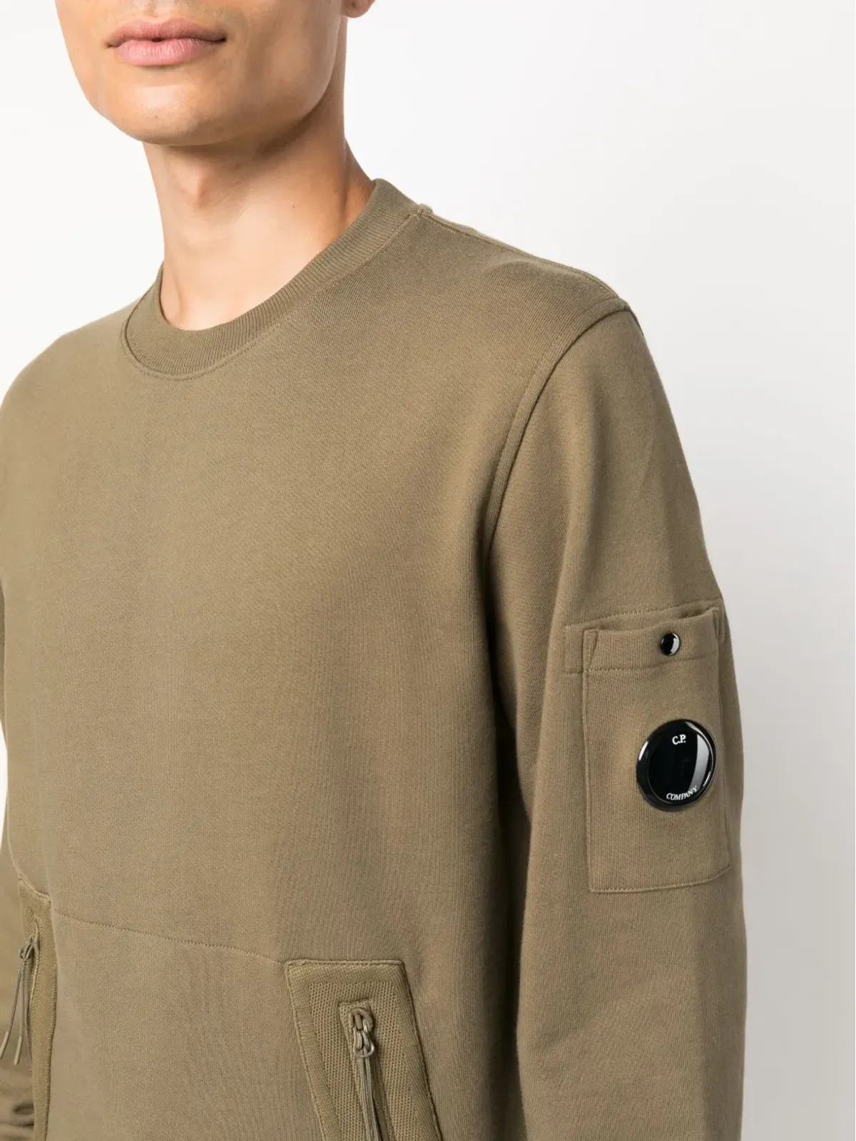 C.P. Company 袖ポケット付きクルーネック スウェットシャツ - 画像5