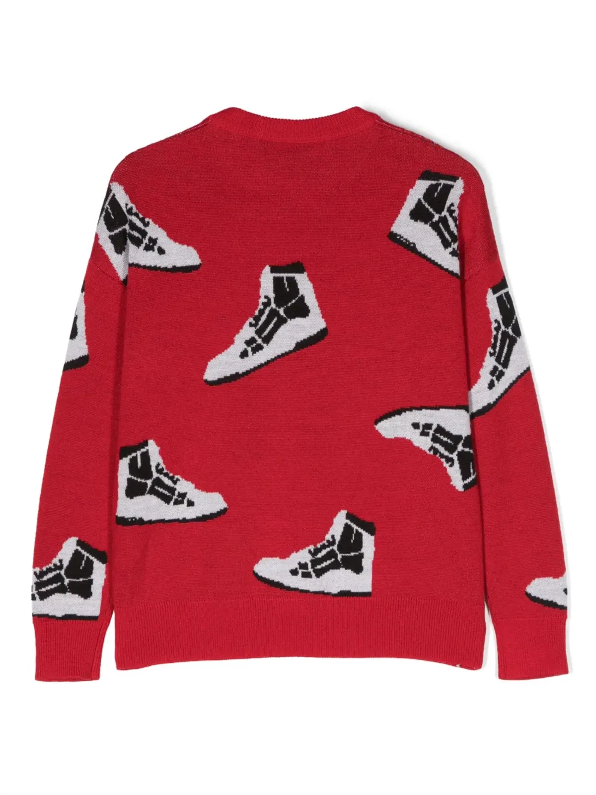 AMIRI KIDS パターン入りインターシャニットウールセーター - 画像2