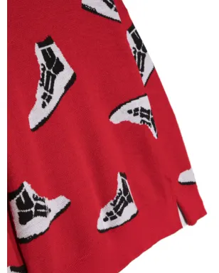 AMIRI KIDS パターン入りインターシャニットウールセーター - サムネイル3