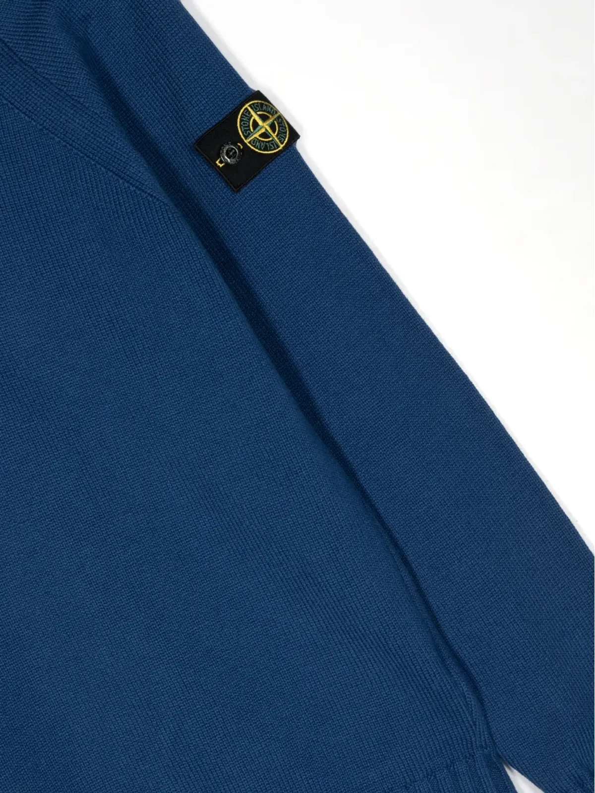 Stone Island Junior コンパスモチーフ ロールネック ジャンパー - ブルー - 画像3