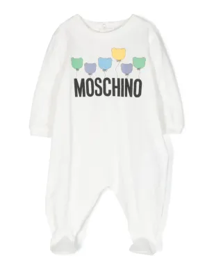 Moschino Kids ロゴプリント コットン パジャマ - サムネイル1