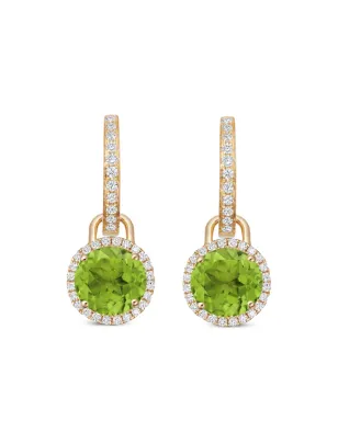 Kiki McDonough 18Kイエローゴールド Grace ペリドットとダイヤモンド ドロップピアス - サムネイル2