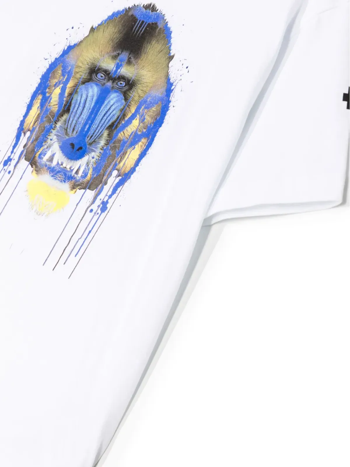 COUNTY OF MILAN KIDS ゴリラ柄プリント コットン Tシャツ - 画像3