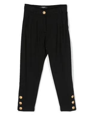 Balmain Kids ボタン付きカフ ハイエウエストパンツ - サムネイル1