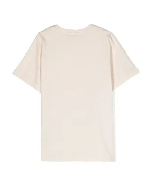 Balmain Kids グラフィックプリントコットンシャツドレス - Neutrals - サムネイル2
