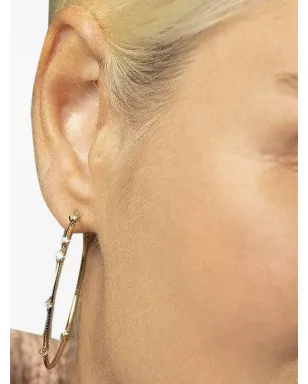 Mattia Cielo 18K イエローゴールド ダイヤモンド フープピアス - サムネイル2