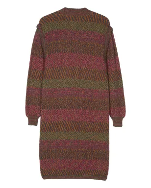 Missoni Pre-Owned 1980年代 細編みミディドレス ピンク - サムネイル2