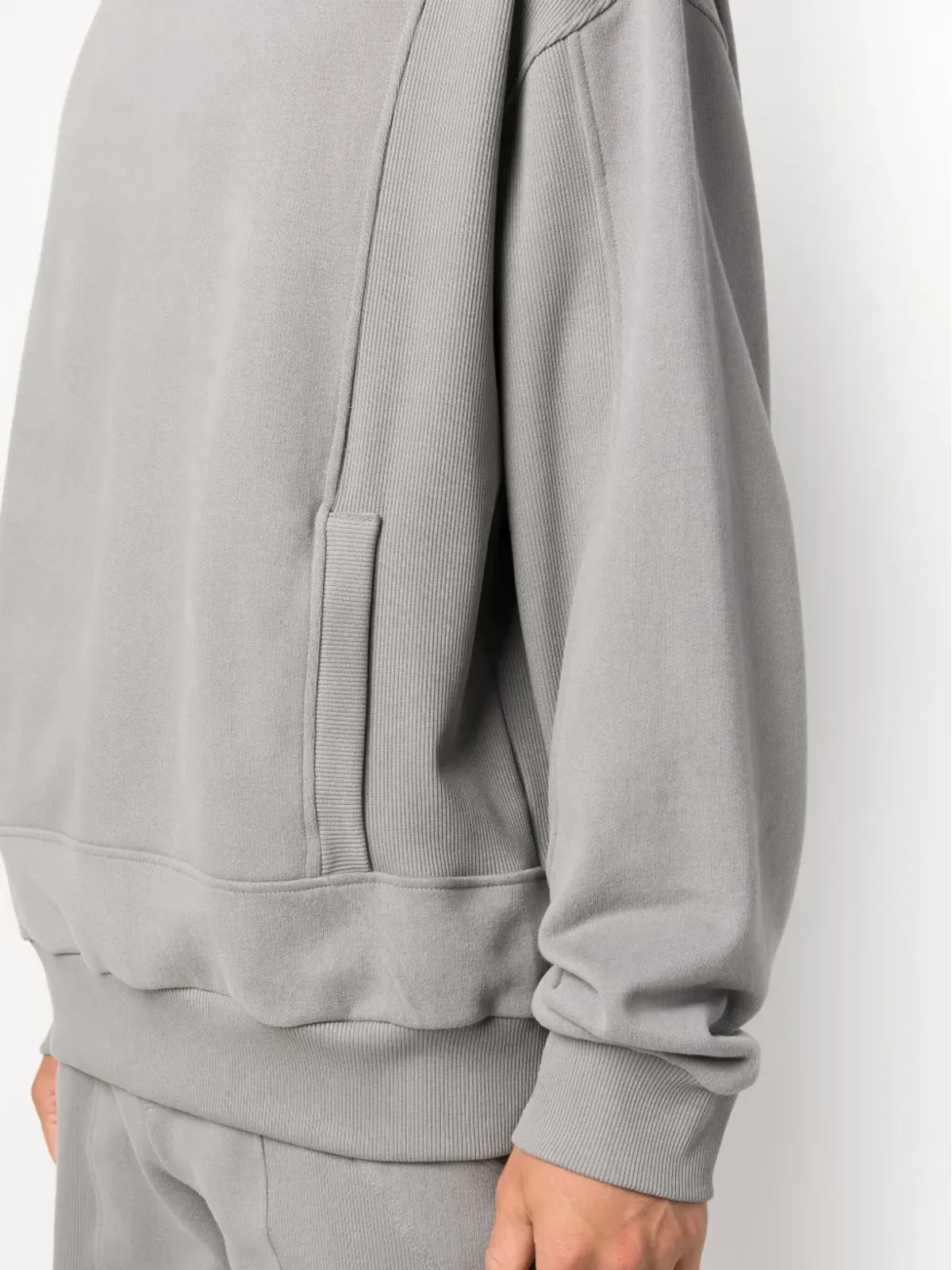 STYLAND クルーネック コットンフリース スウェットシャツ - 画像5