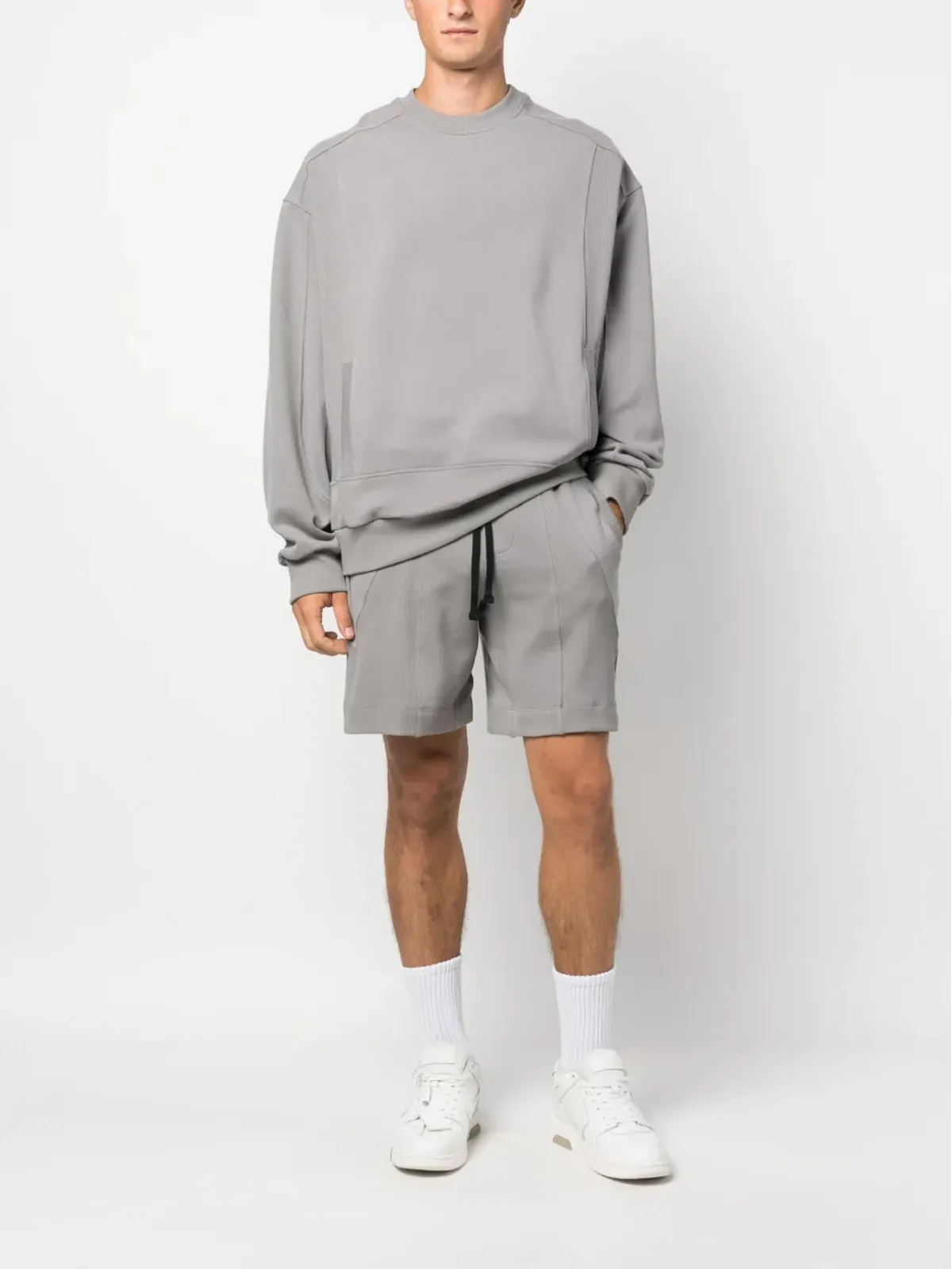 STYLAND クルーネック コットンフリース スウェットシャツ - 画像2