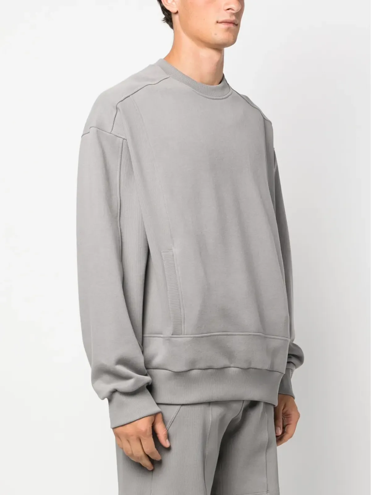 STYLAND クルーネック コットンフリース スウェットシャツ - 画像3