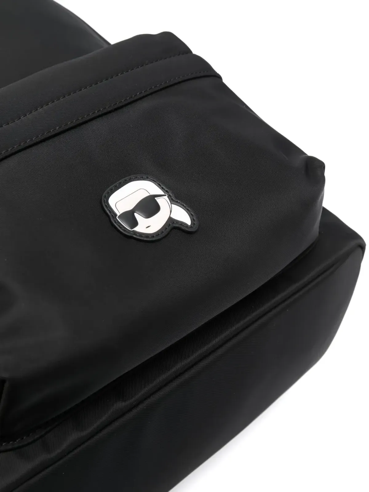 Karl Lagerfeld ロゴパッチ フェイクレザー バックパック - 画像4