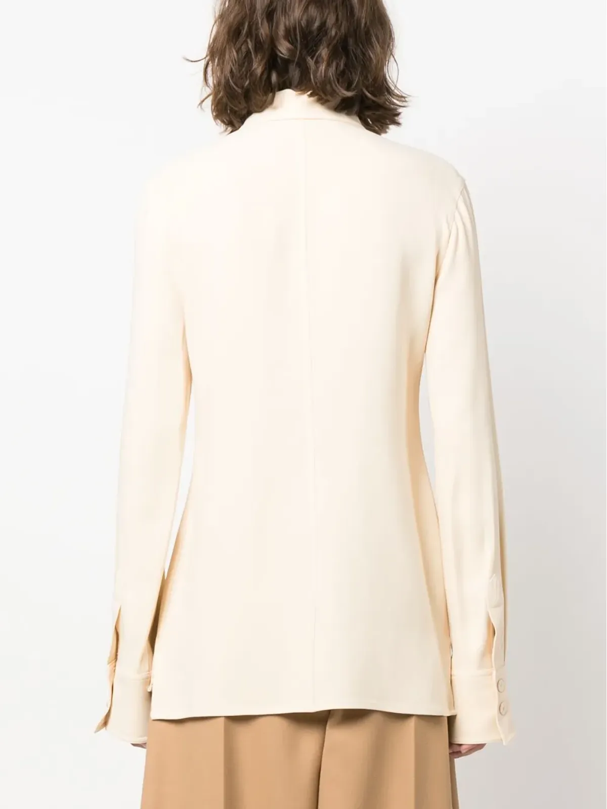 Stella McCartney ポインテッドカラー ボタンアップシャツ - 画像4