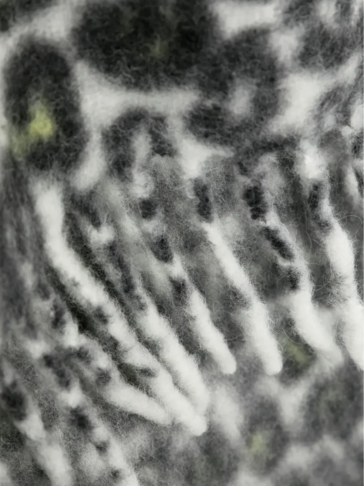 Faliero Sarti レオパード柄フリンジスカーフ - 画像3