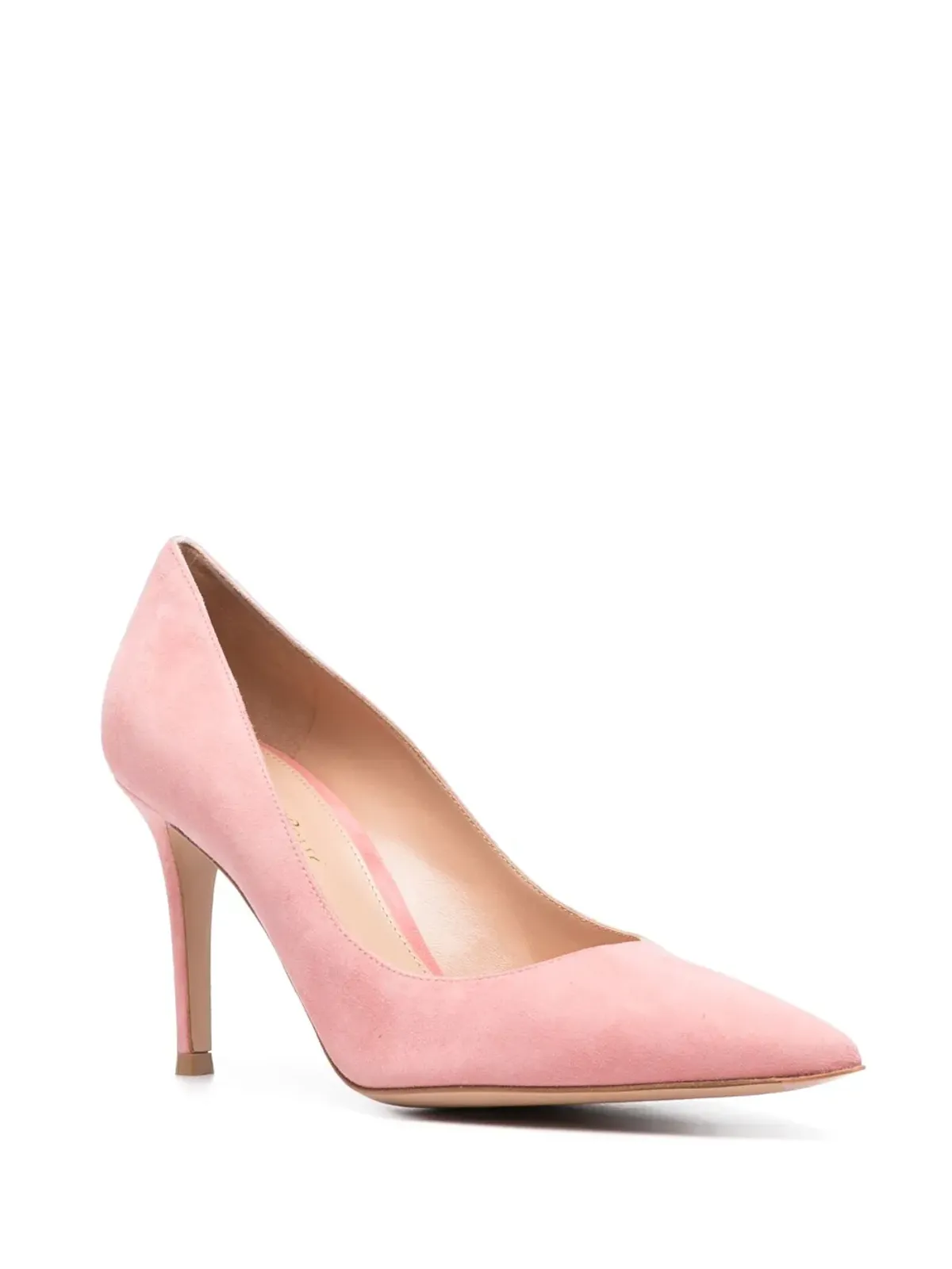 Gianvito Rossi ポインテッドスエードパンプス - 画像2