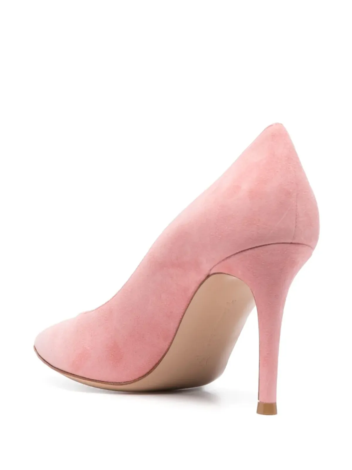 Gianvito Rossi ポインテッドスエードパンプス - 画像3