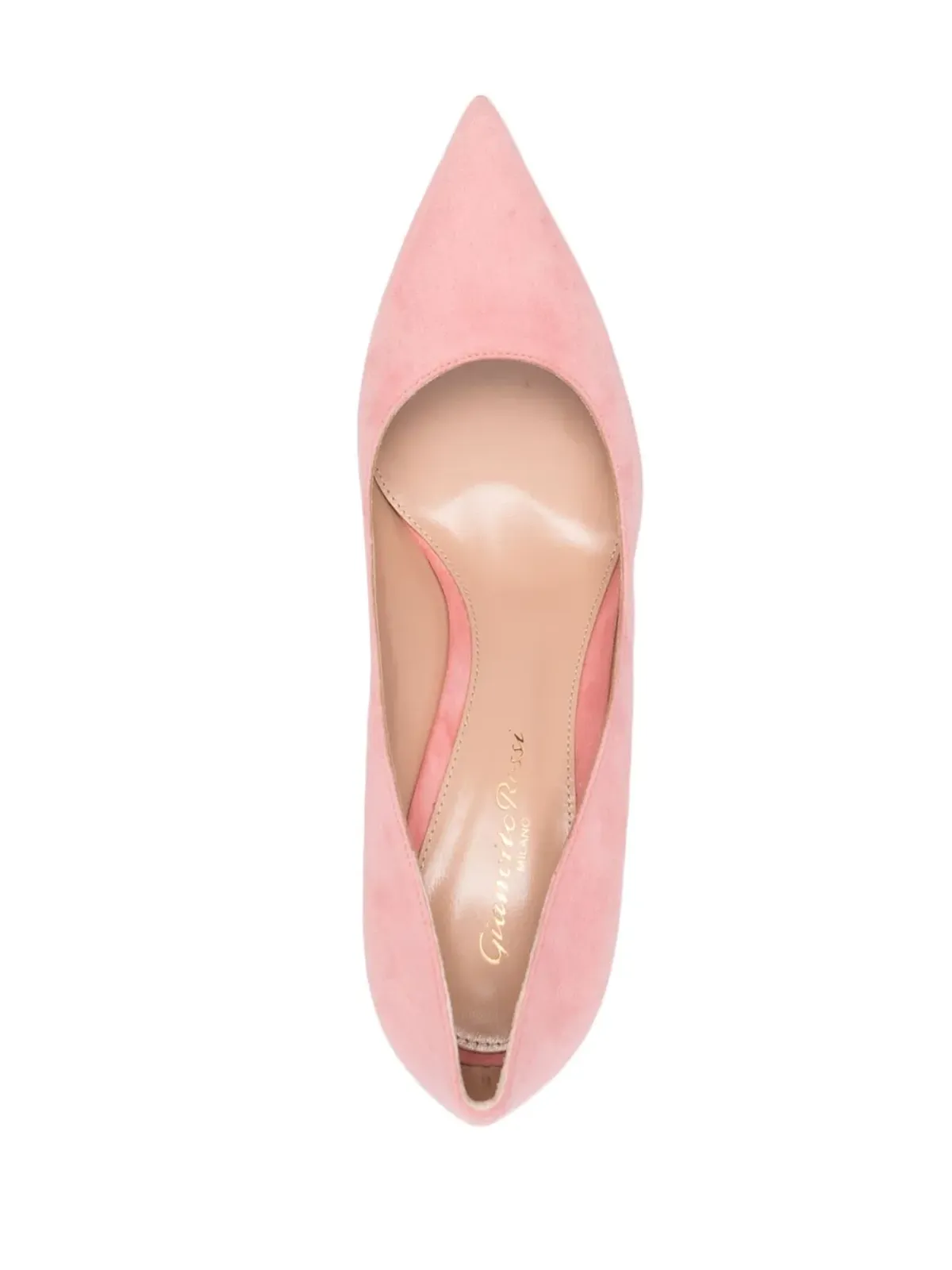 Gianvito Rossi ポインテッドスエードパンプス - 画像4