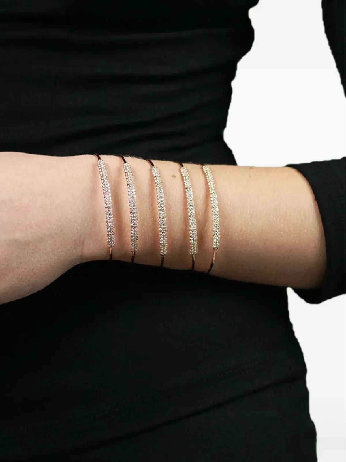 Mattia Cielo 18K ローズゴールド Rugiada ダイヤモンド ブレスレット - 画像2