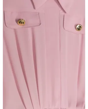 Elisabetta Franchi La Mia Bambina プリーツディテールの長袖ドレス - サムネイル3