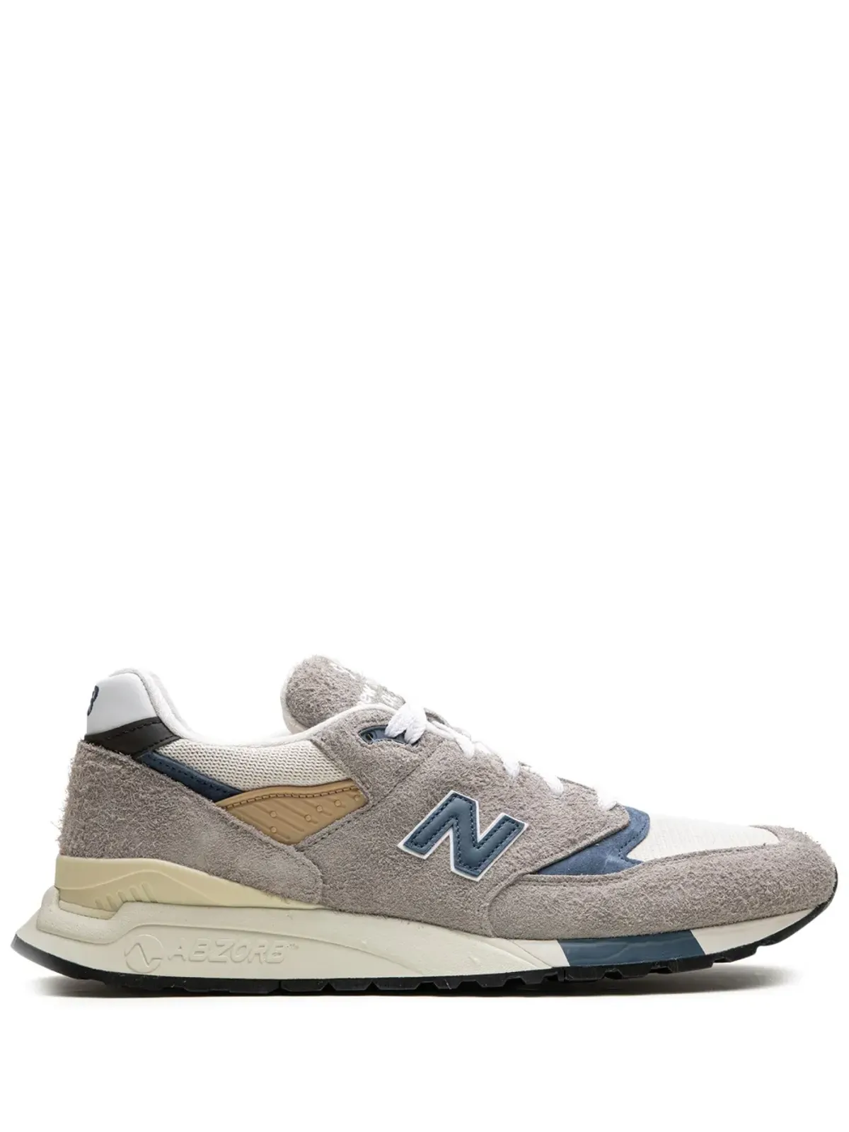 New Balance 998 Made in USA グレー/ネイビー スニーカー - 画像1