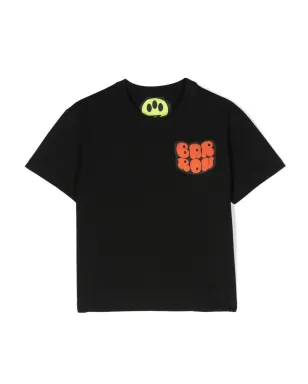 Barrow kids ロゴプリント クルーネック Tシャツ - ブラック - サムネイル1