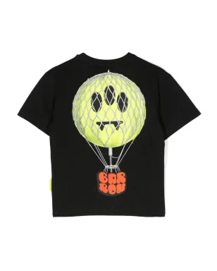 Barrow kids ロゴプリント クルーネック Tシャツ - ブラック - サムネイル2