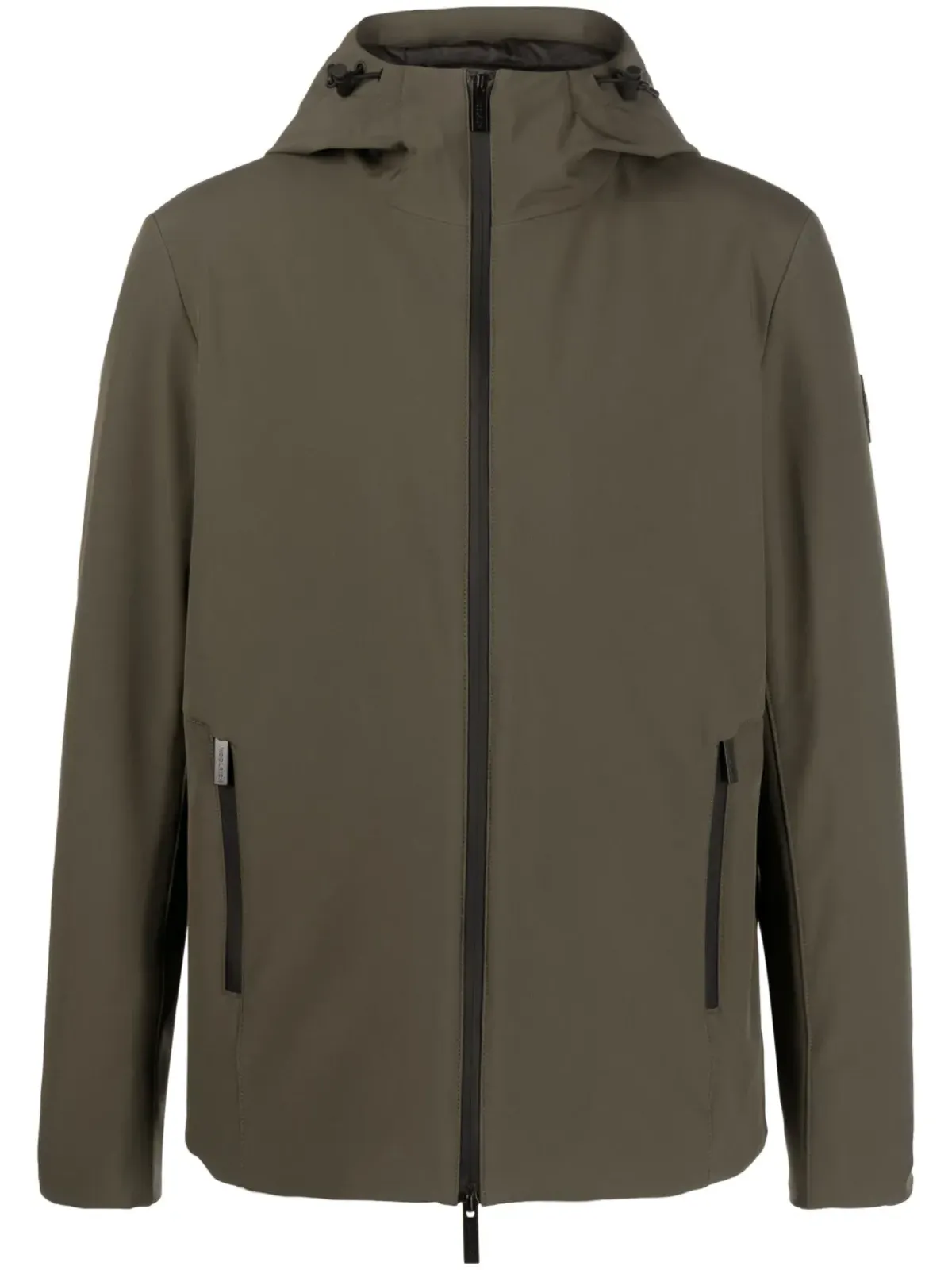 Woolrich ロゴパッチジップアップフードジャケット - 画像1