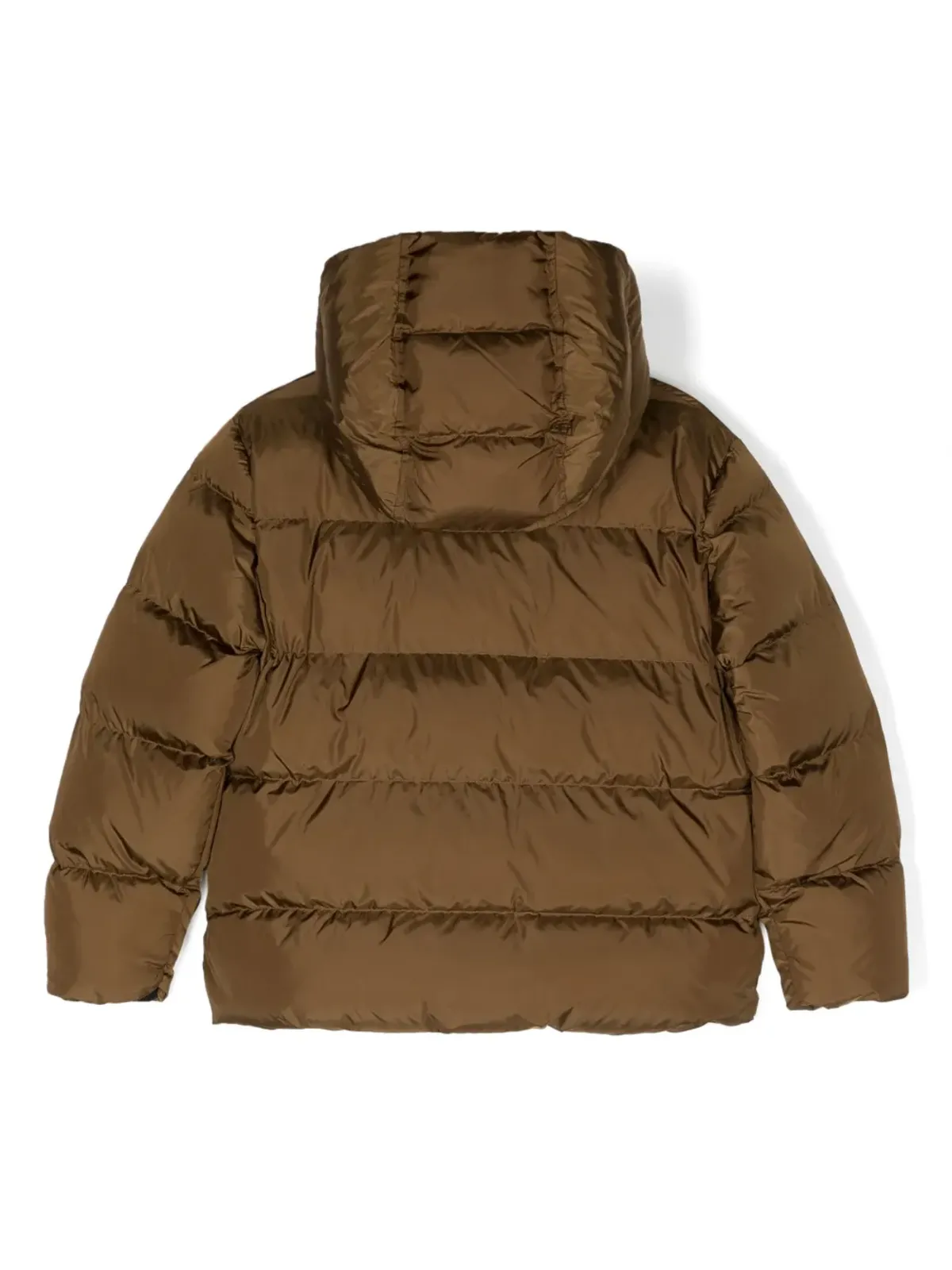 DSQUARED2 KIDS ロゴプリント入りパデッドフード付きジャケット - ブラウン - 画像2