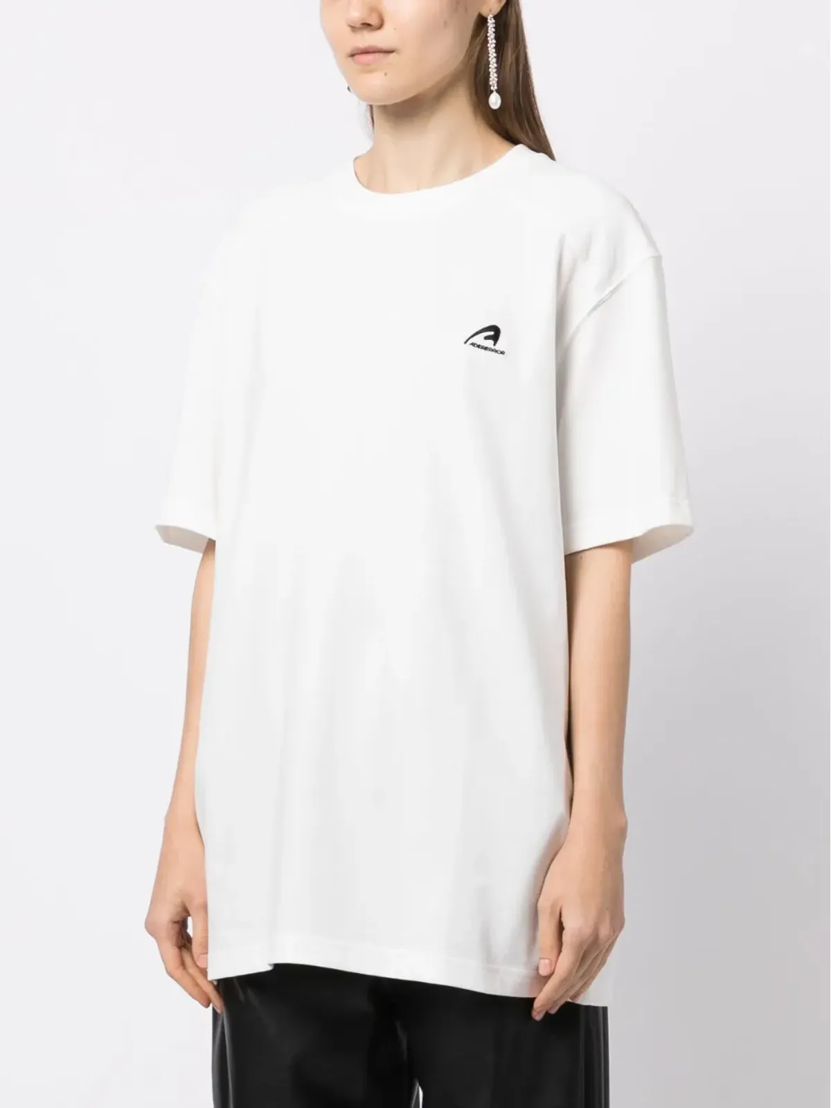 Ader Error 刺繍ロゴ コットン Tシャツ - 画像3