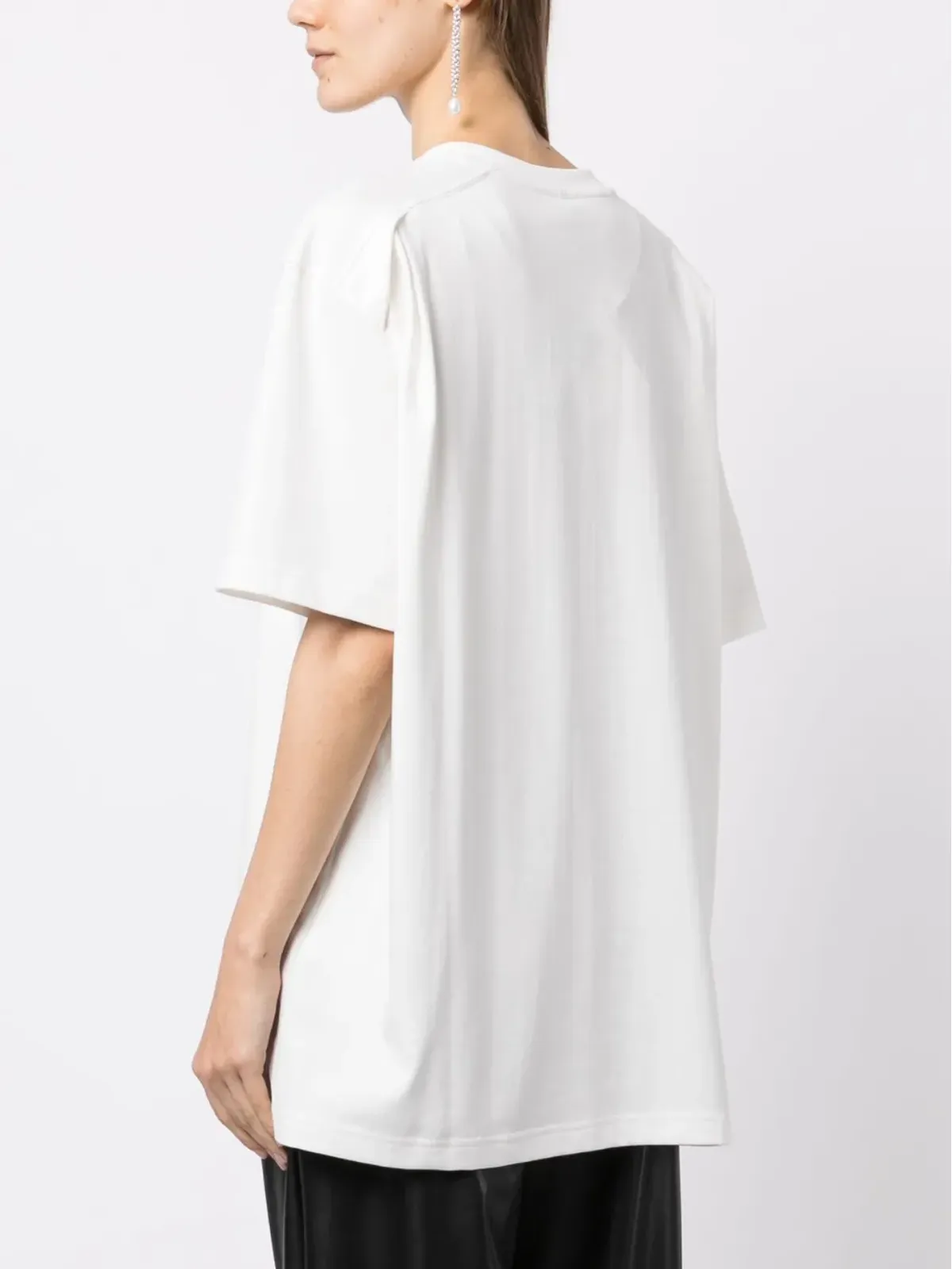 Ader Error 刺繍ロゴ コットン Tシャツ - 画像4
