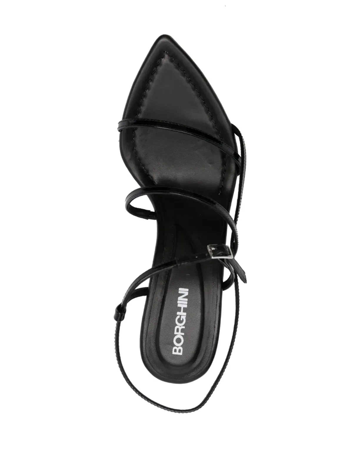 GIABORGHINI Gia26 70mm leather sandals - Black - 画像4