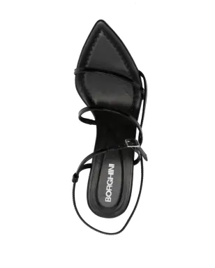 GIABORGHINI Gia26 70mm leather sandals - Black - サムネイル4