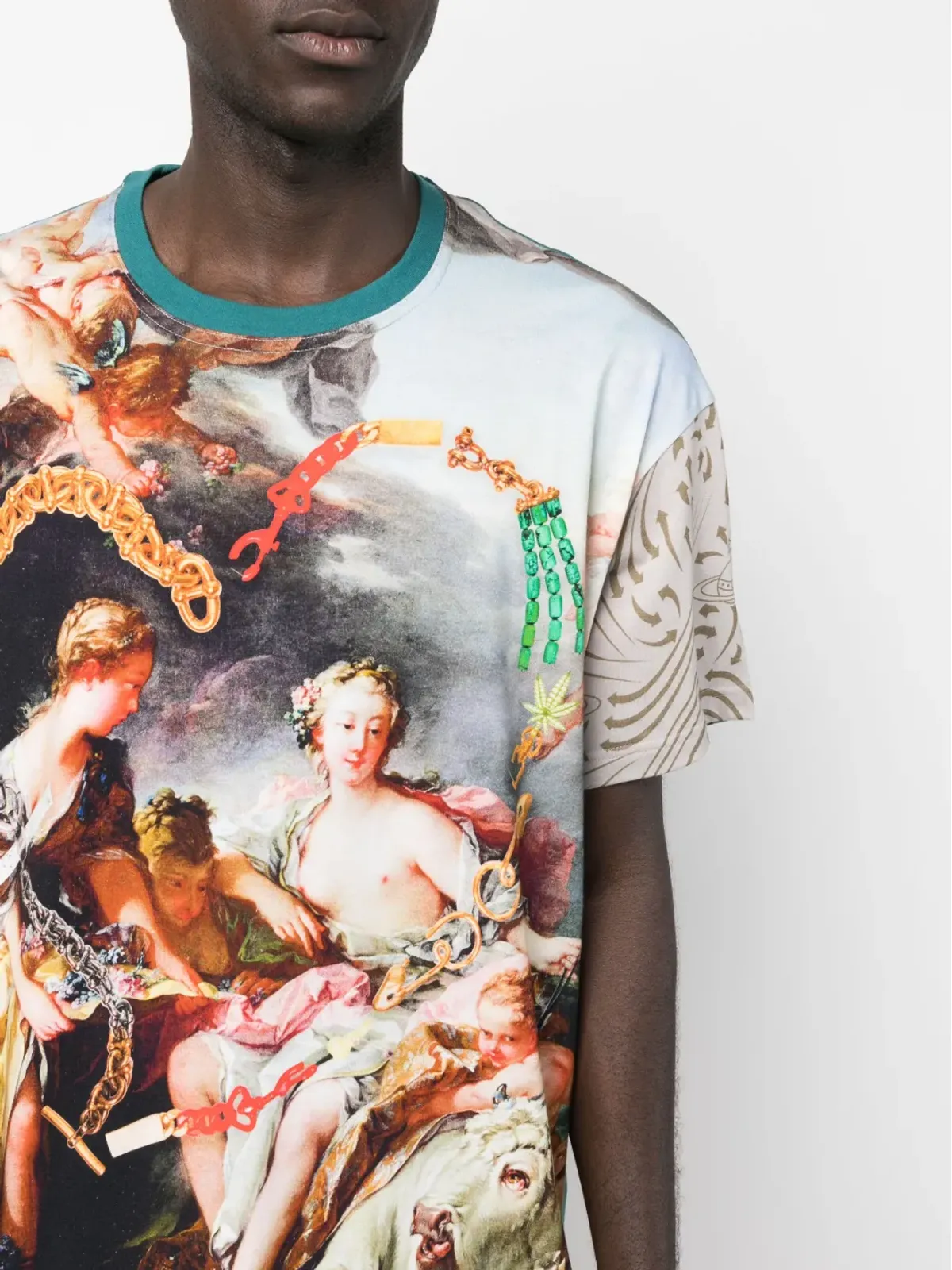 Vivienne Westwood ブシャー・プリント コットンTシャツ - ブルー - 画像5