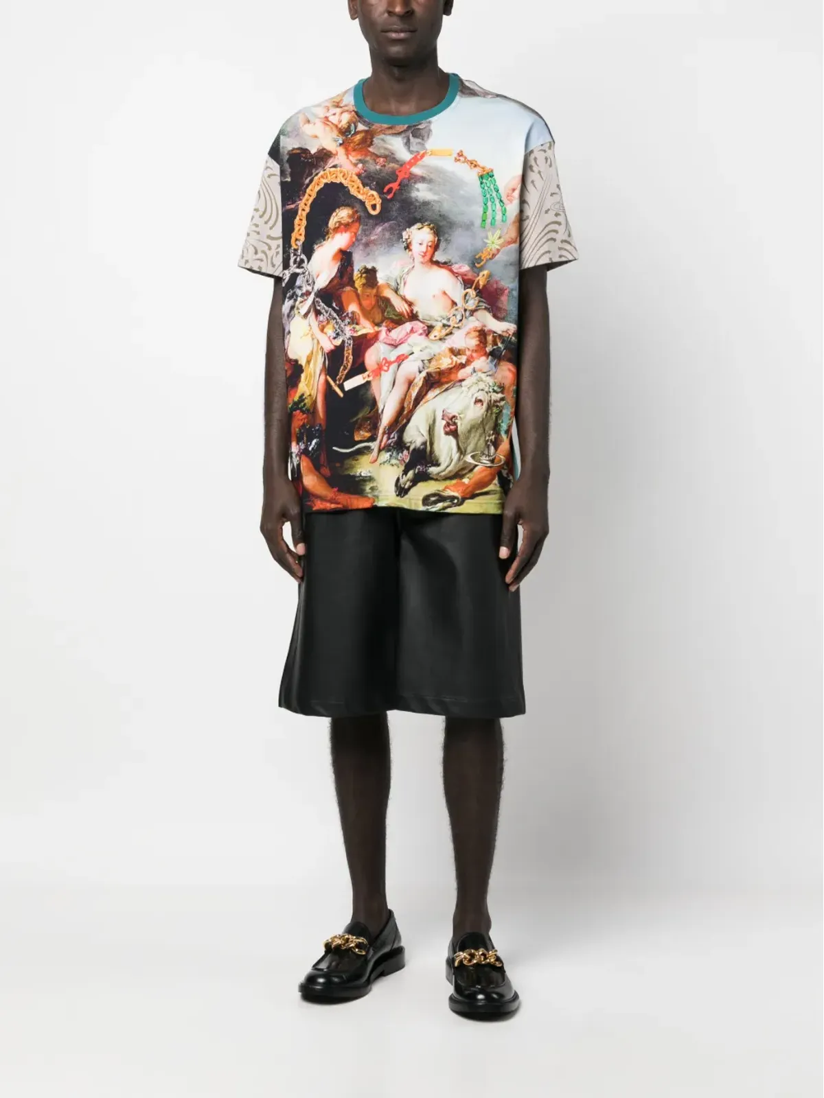 Vivienne Westwood ブシャー・プリント コットンTシャツ - ブルー - 画像2