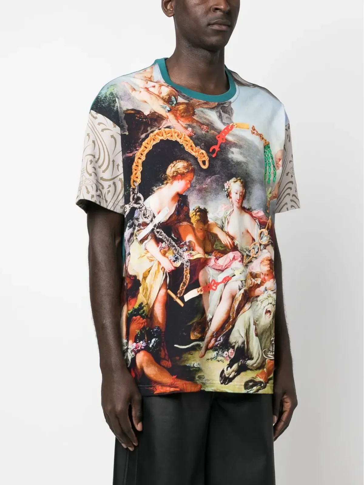 Vivienne Westwood ブシャー・プリント コットンTシャツ - ブルー - 画像3
