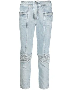 ISABEL MARANT ジップ装飾付きクロップドデニムジーンズ - サムネイル1