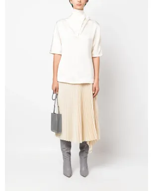 Jil Sander ハイネック シルク ブラウス - サムネイル2
