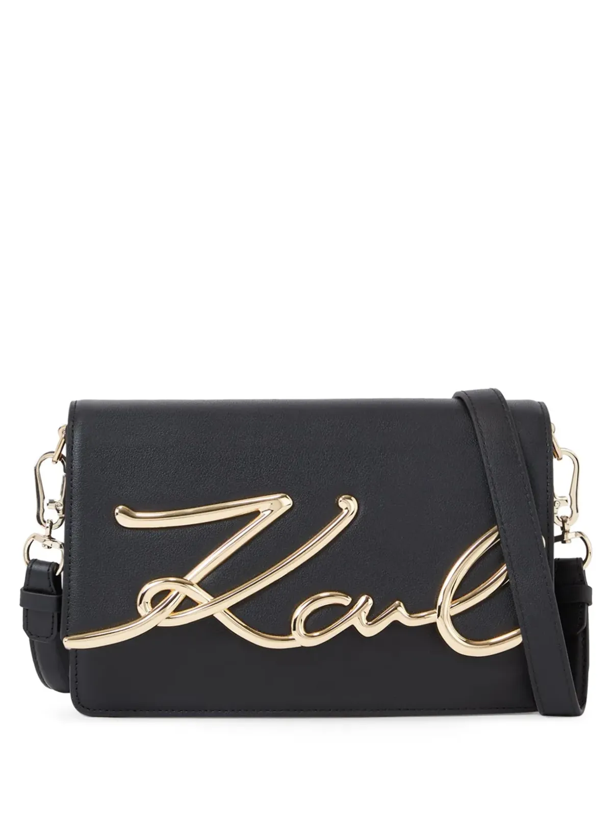 Karl Lagerfeld サインレザー ショルダーバッグ - 画像1