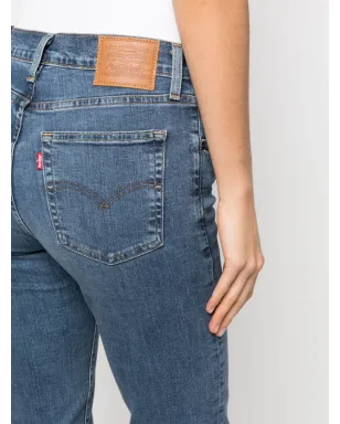 Levi's 724 ハイライズ・スリムフィット ジーンズ - ブルー - サムネイル5