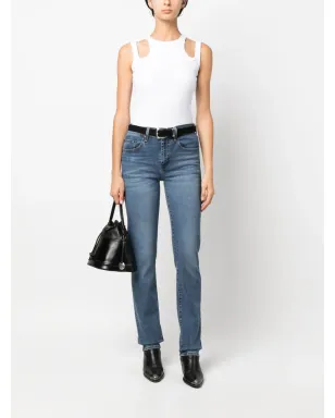 Levi's 724 ハイライズ・スリムフィット ジーンズ - ブルー - サムネイル2