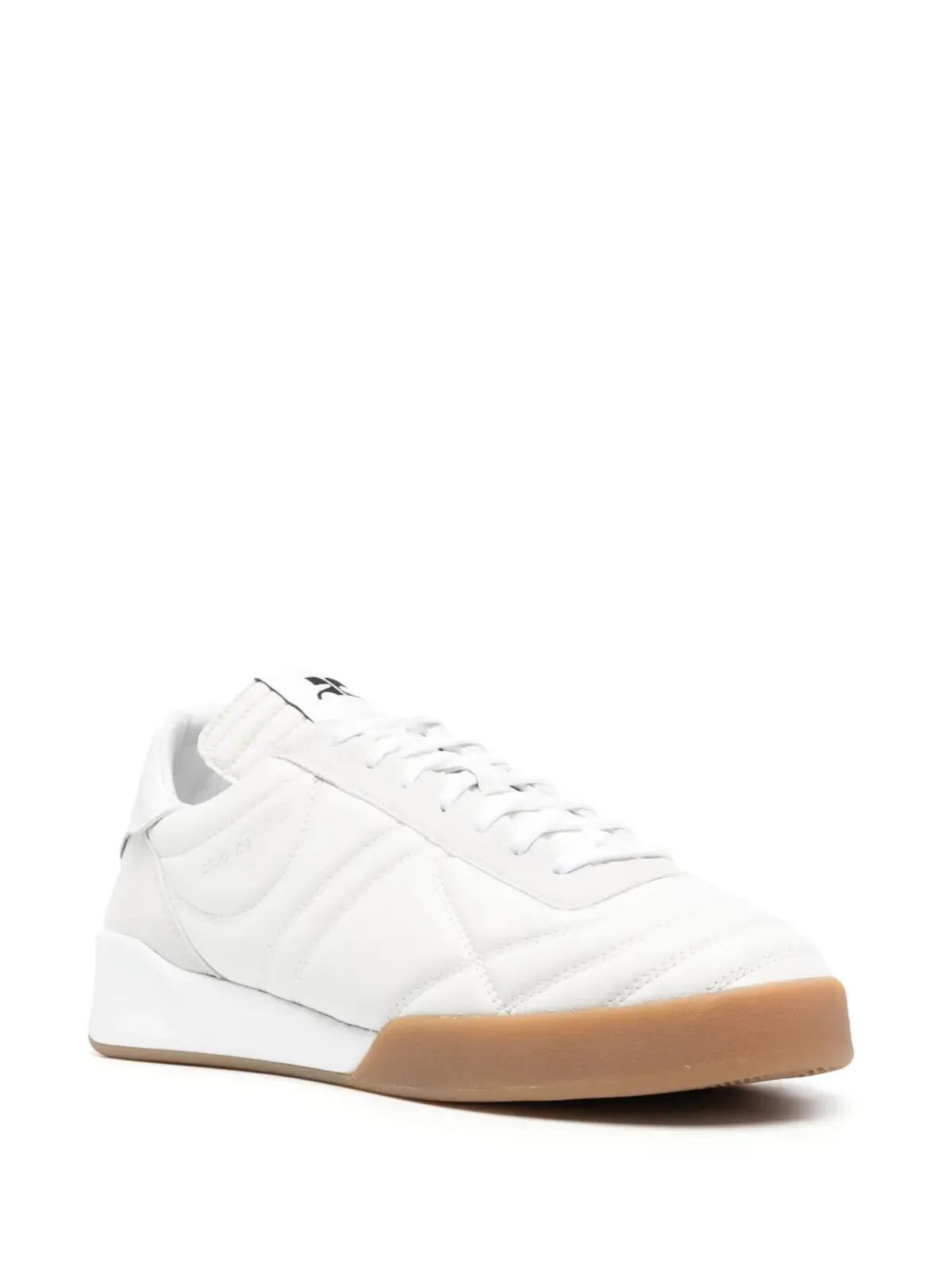 Courrèges ロー・トップ レザー スニーカー - ホワイト - 画像2