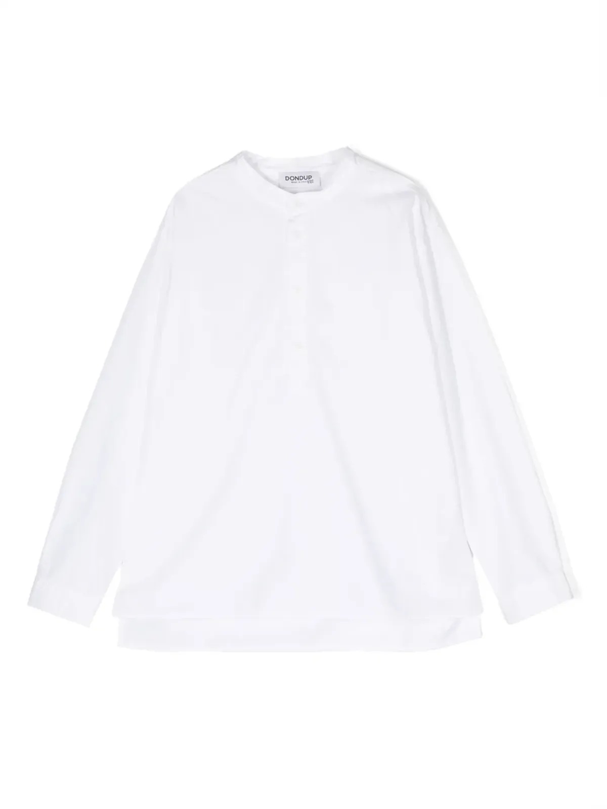 DONDUP KIDS 長袖コットンシャツ ホワイト - 画像1