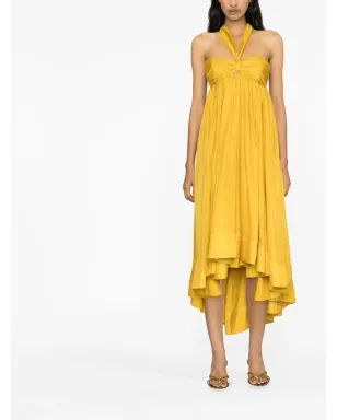 ZIMMERMANN デヴィ ハルターネック アシンメトリードレス - イエロー - サムネイル3