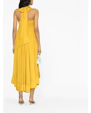 ZIMMERMANN デヴィ ハルターネック アシンメトリードレス - イエロー - サムネイル4