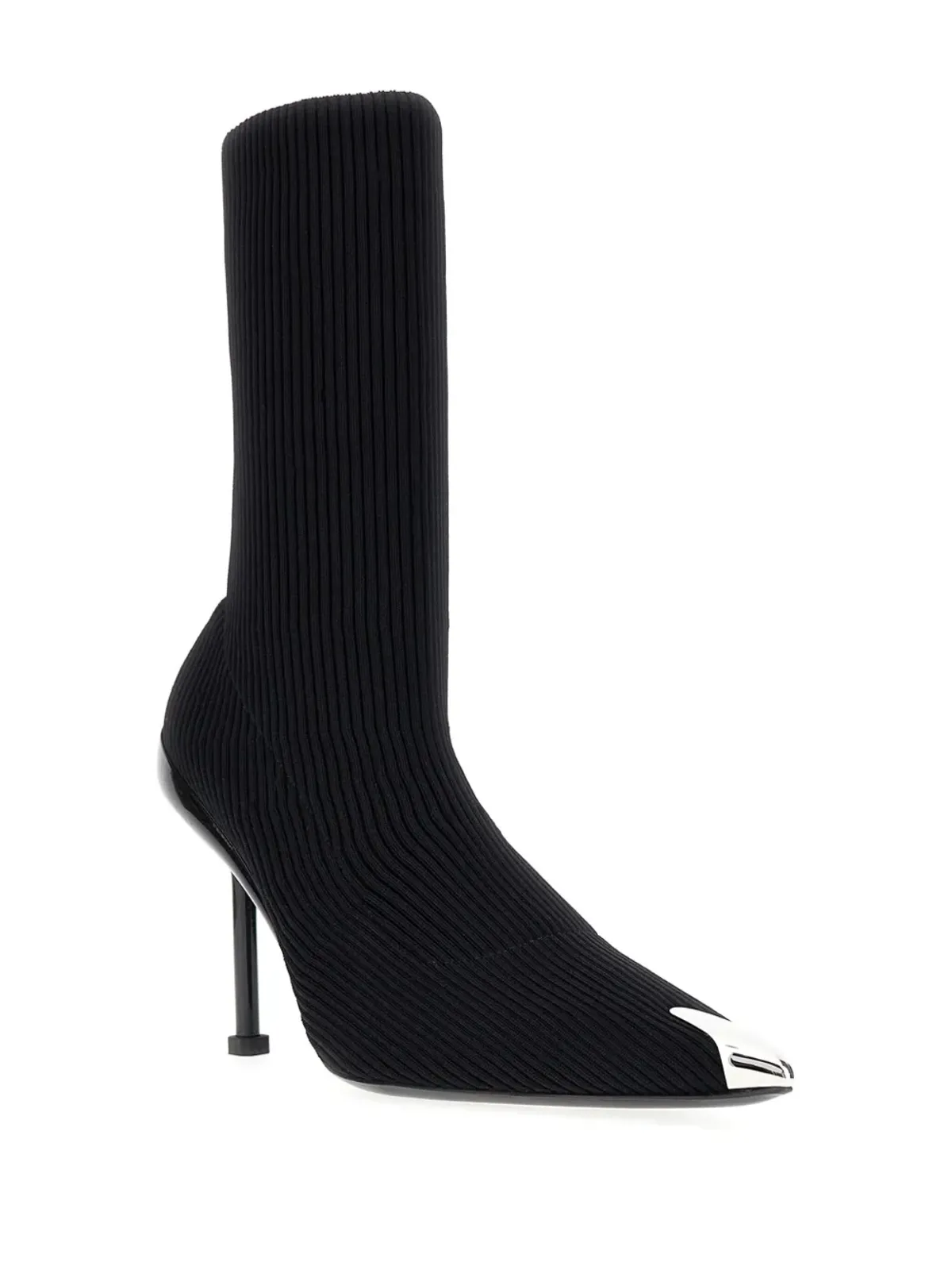 Alexander McQueen Slash 90mmリブ編みニットブーツ - 画像2