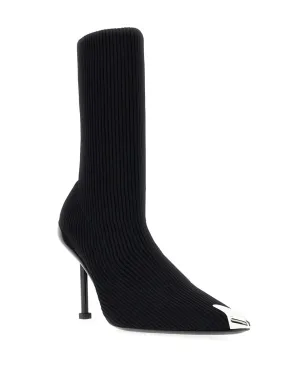 Alexander McQueen Slash 90mmリブ編みニットブーツ - サムネイル2