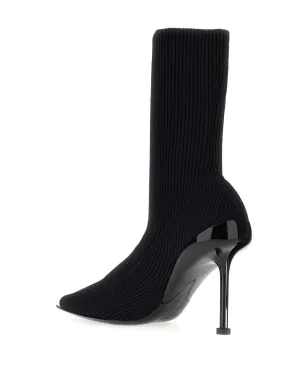 Alexander McQueen Slash 90mmリブ編みニットブーツ - サムネイル3
