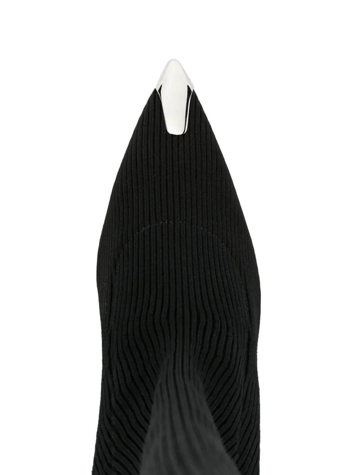 Alexander McQueen Slash 90mmリブ編みニットブーツ - 画像4