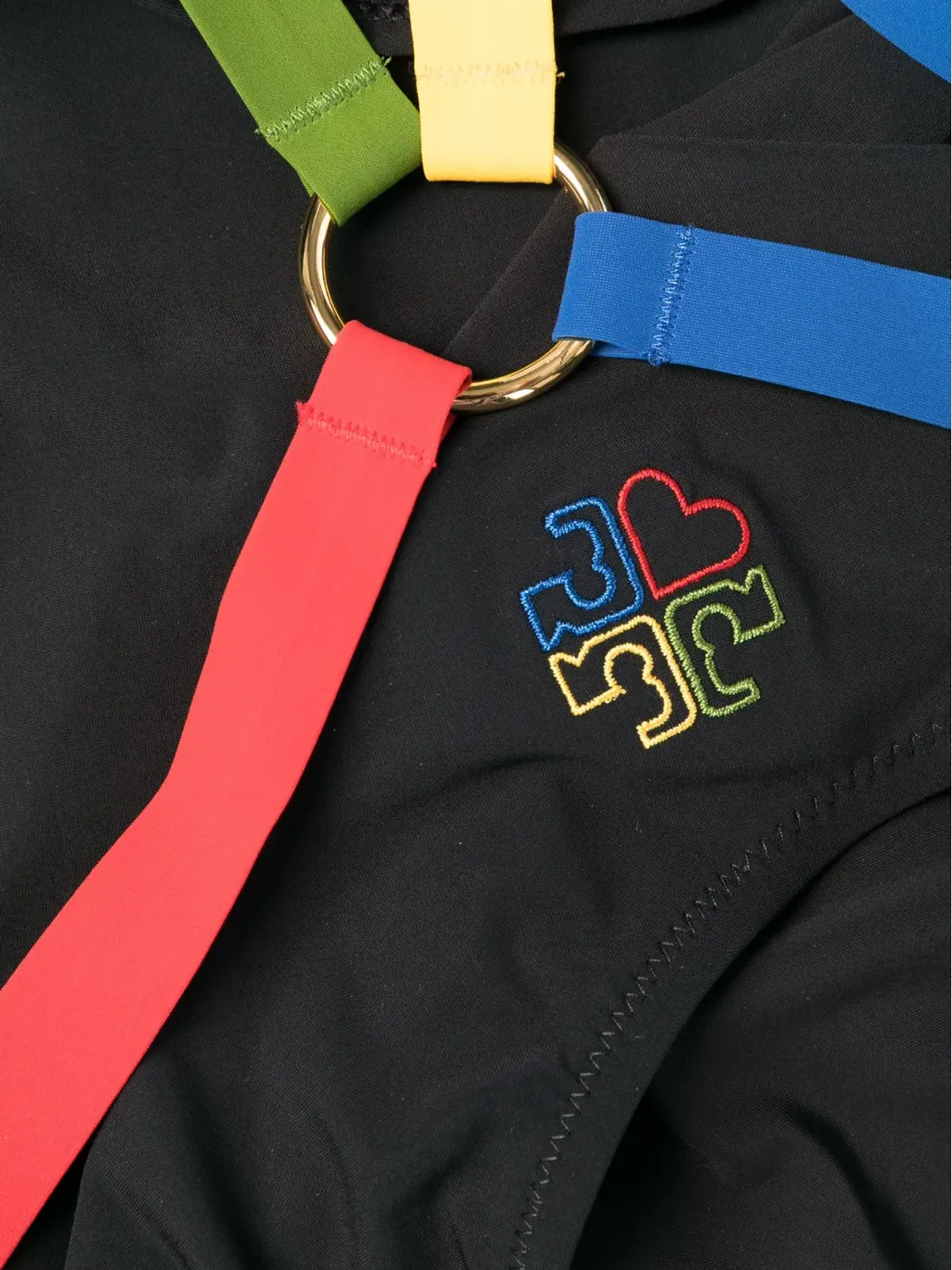 Tory Burch ロゴディテール カラーブロックのワンピース水着 - 画像3