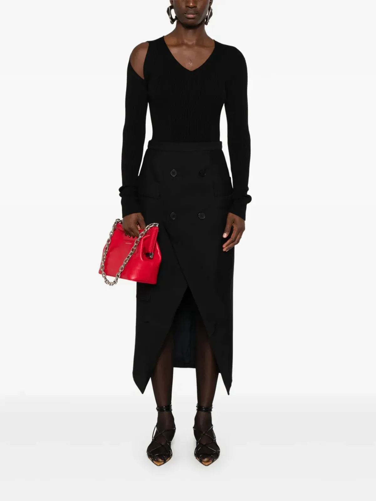 Alexander McQueen カットアウトディテールセーター - 画像2