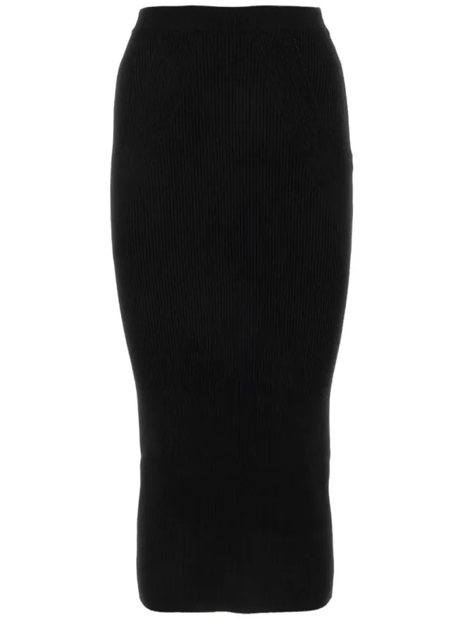 Alexander McQueen Alexander McQueen リブニットペンシルスカートの商品画像